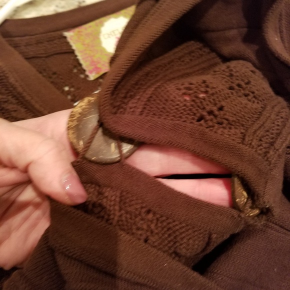 Large Brown Chelsea & Violet Sweater - Picture 4 of 5